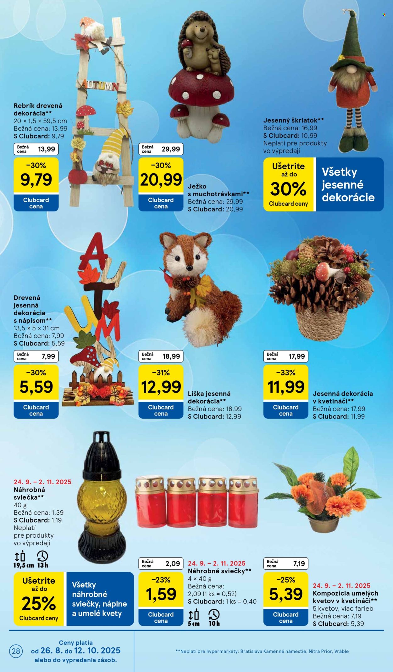 Leták TESCO - 24.9.2025 - 30.9.2025. Strana 28