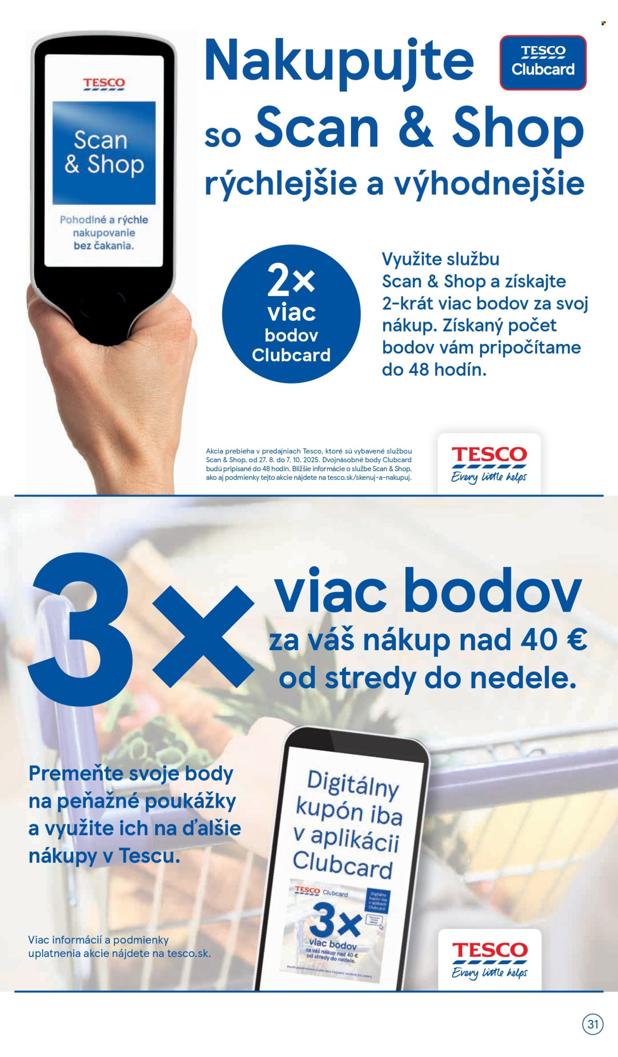Leták TESCO - 24.9.2025 - 30.9.2025. Strana 31