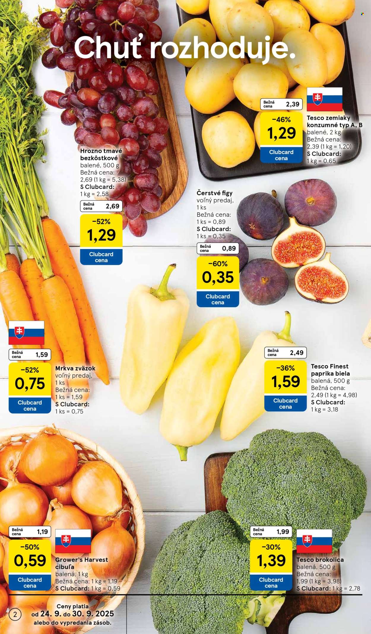 Leták TESCO supermarket - 24.9.2025 - 30.9.2025. Strana 2