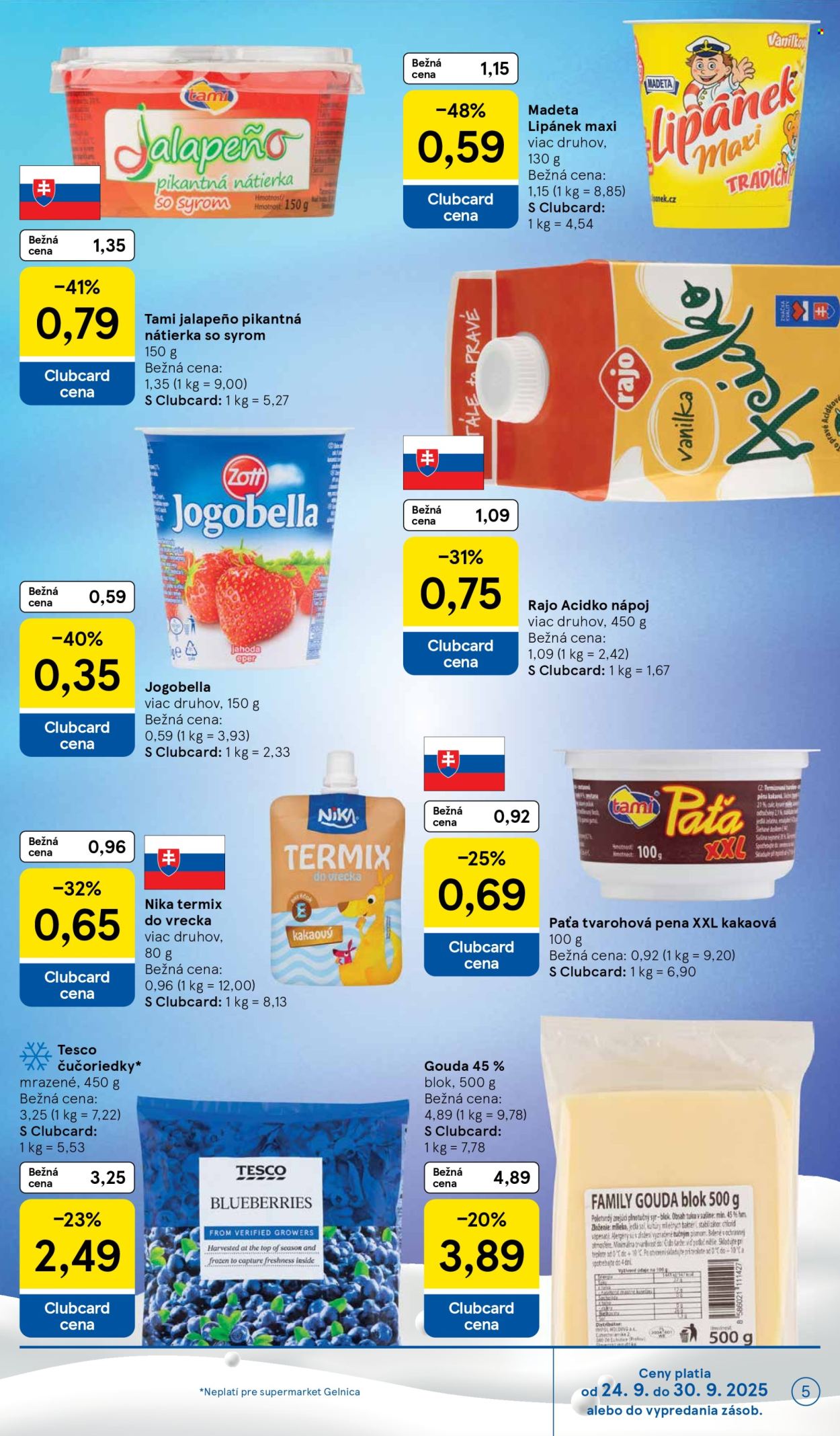 Leták TESCO supermarket - 24.9.2025 - 30.9.2025. Strana 5
