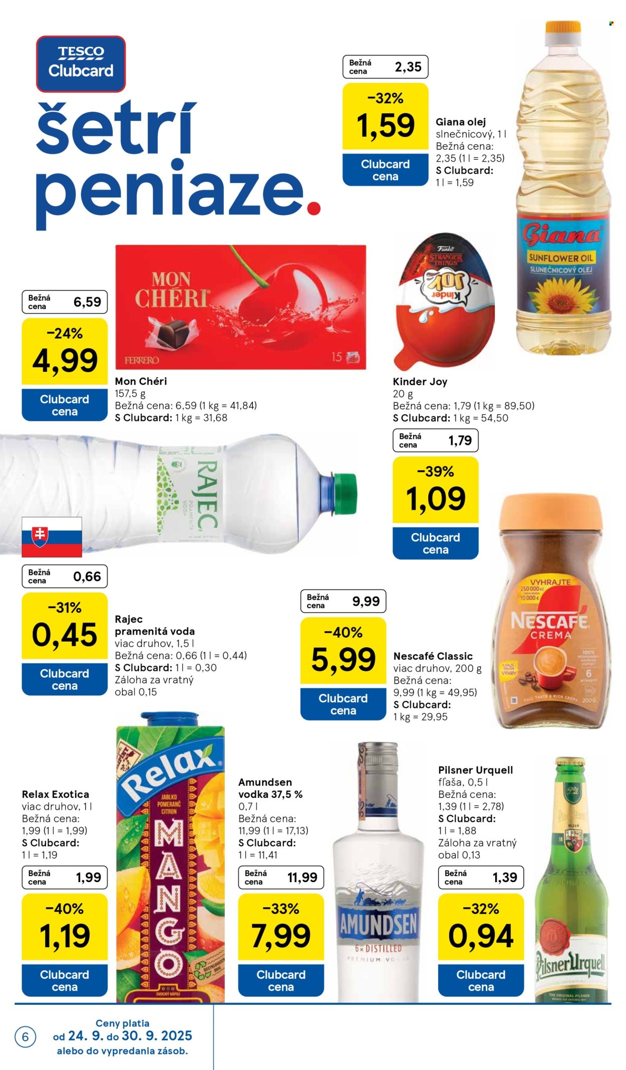 Leták TESCO supermarket - 24.9.2025 - 30.9.2025. Strana 6