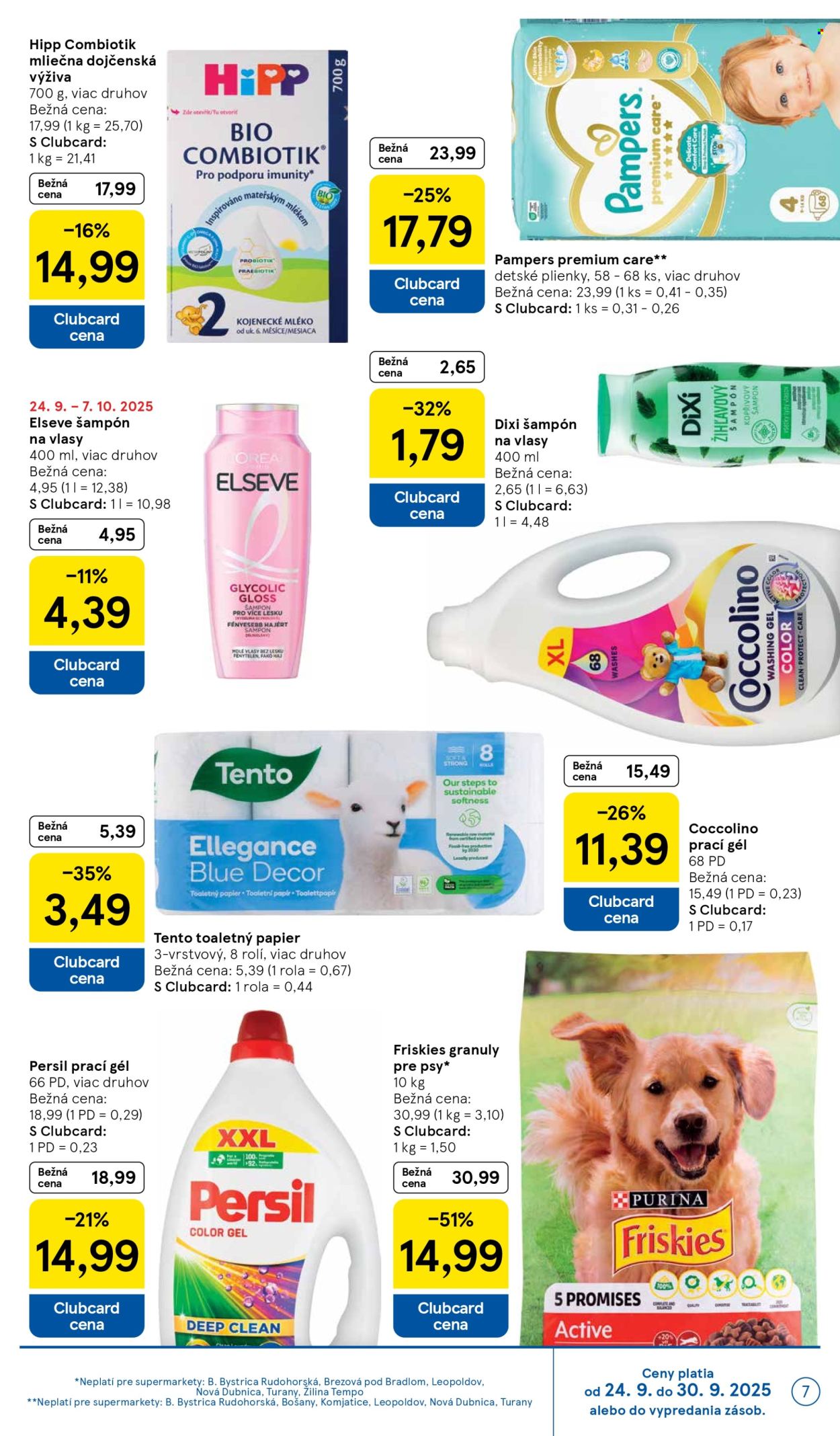 Leták TESCO supermarket - 24.9.2025 - 30.9.2025. Strana 7