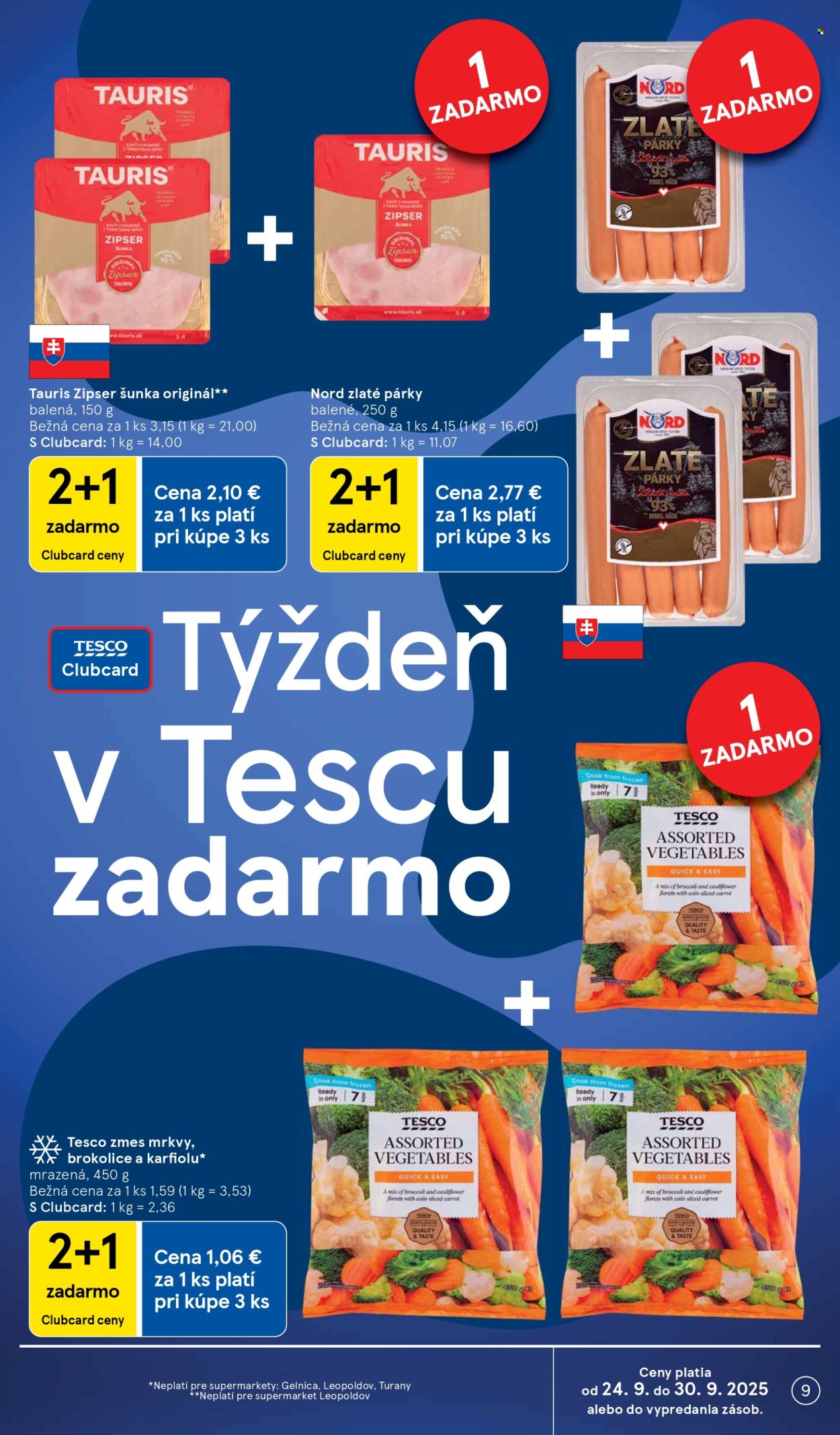 Leták TESCO supermarket - 24.9.2025 - 30.9.2025. Strana 9