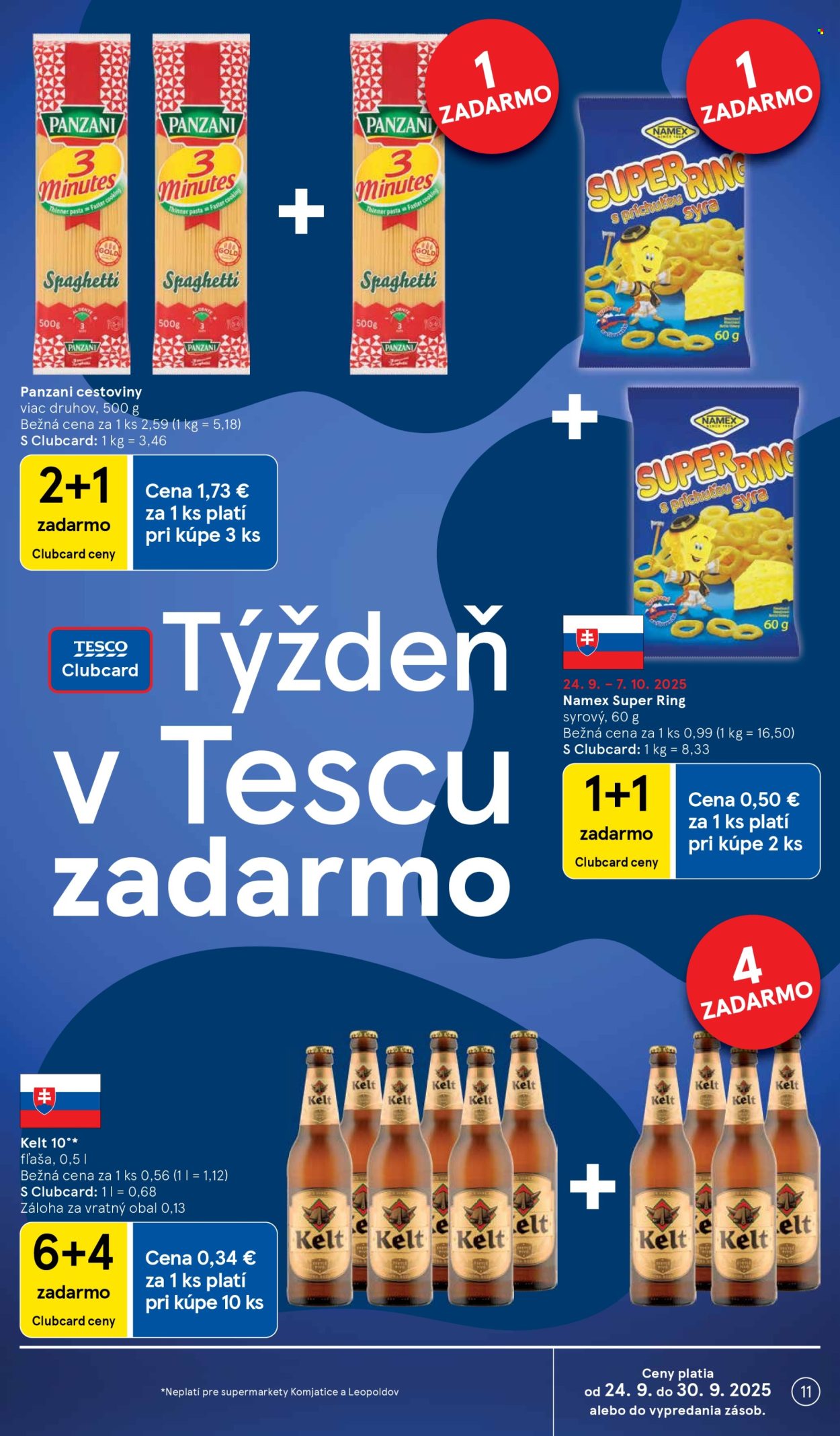 Leták TESCO supermarket - 24.9.2025 - 30.9.2025. Strana 11