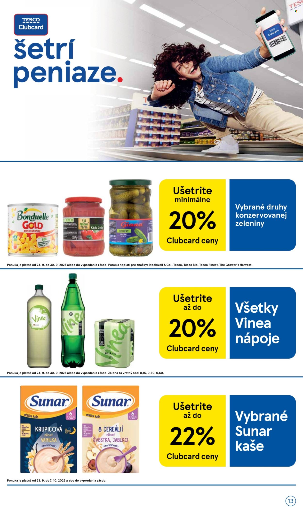 Leták TESCO supermarket - 24.9.2025 - 30.9.2025. Strana 13