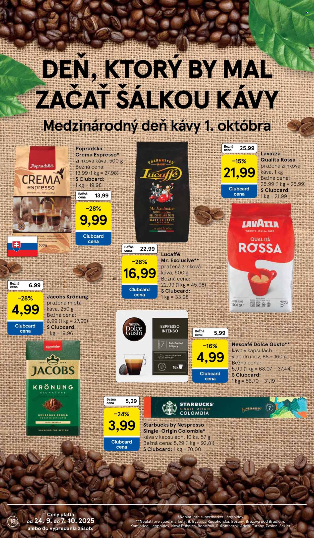 Leták TESCO supermarket - 24.9.2025 - 30.9.2025. Strana 18