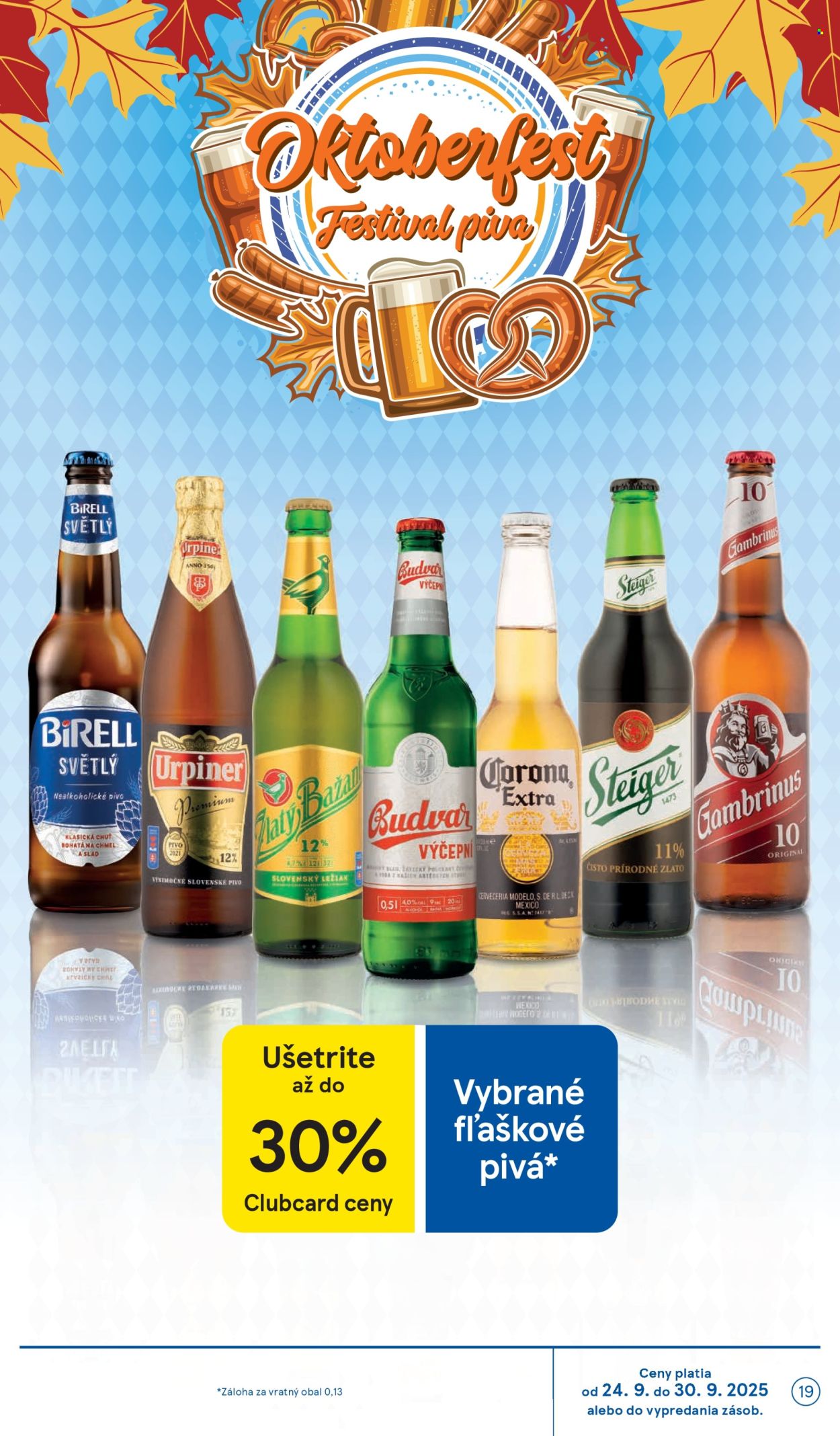 Leták TESCO supermarket - 24.9.2025 - 30.9.2025. Strana 19