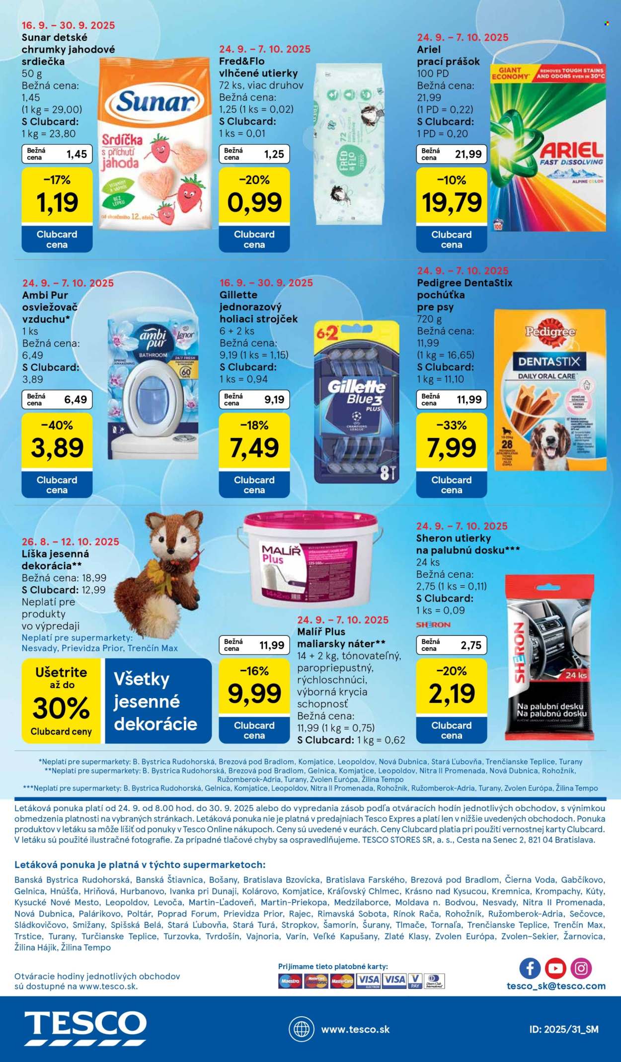 Leták TESCO supermarket - 24.9.2025 - 30.9.2025. Strana 22