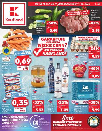 Leták Kaufland - 25.9.2025 - 1.10.2025.