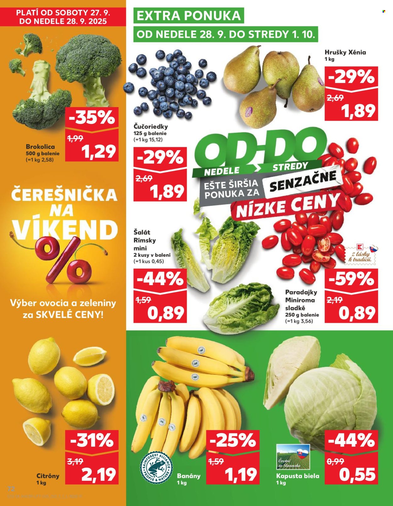 Leták Kaufland - 25.9.2025 - 1.10.2025. Strana 72