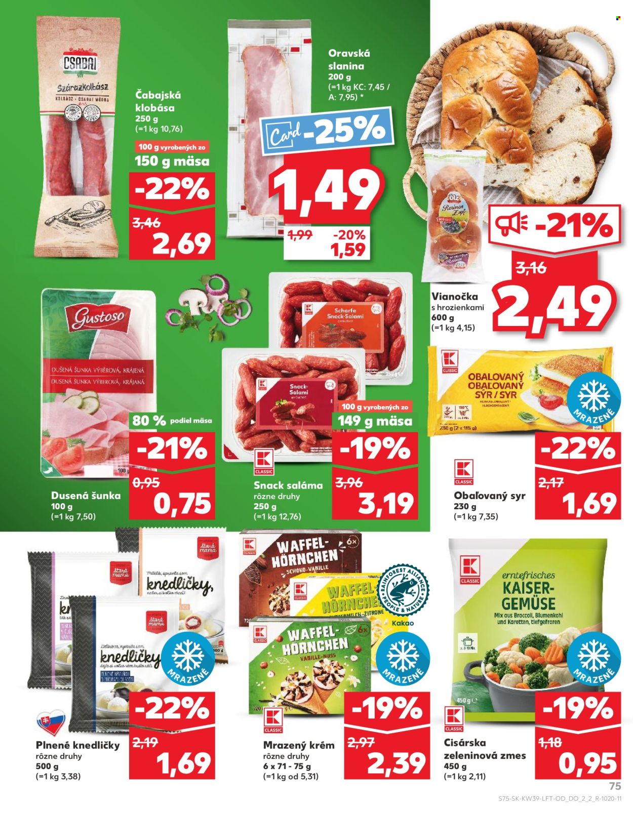 Leták Kaufland - 25.9.2025 - 1.10.2025. Strana 75