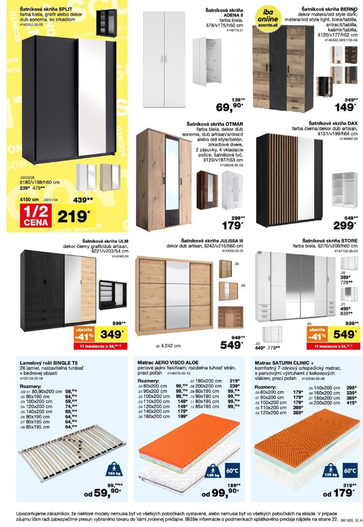 Leták Sconto nábytok - 24.9.2025 - 14.10.2025. Strana 12