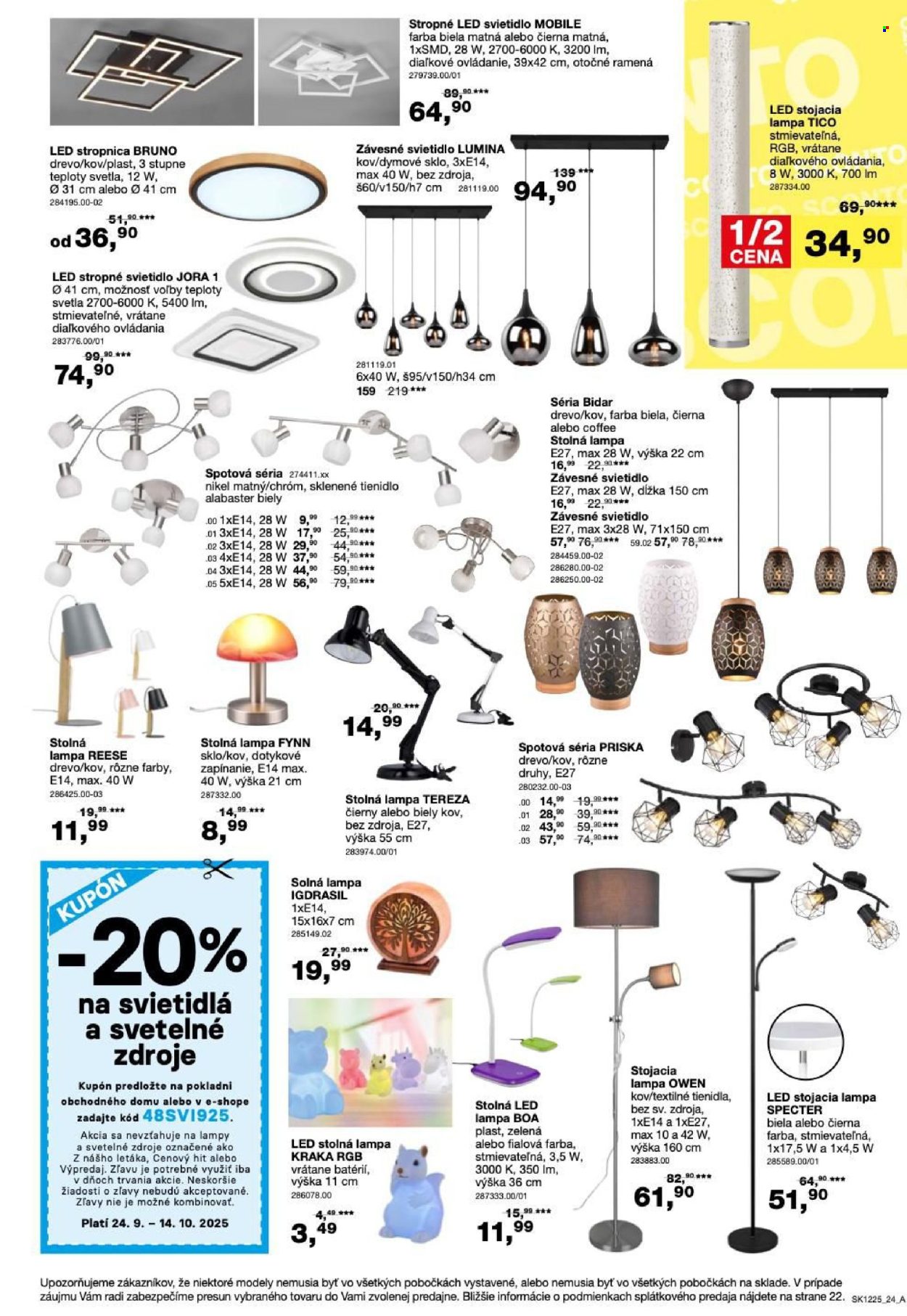 Leták Sconto nábytok - 24.9.2025 - 14.10.2025. Strana 24