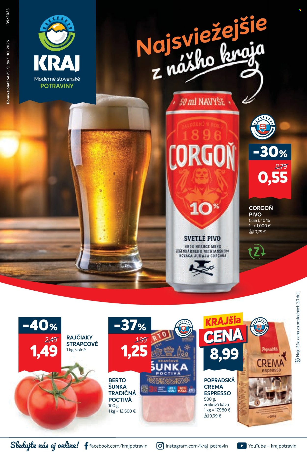 Leták Kraj - 25.9.2025 - 1.10.2025. Strana 1