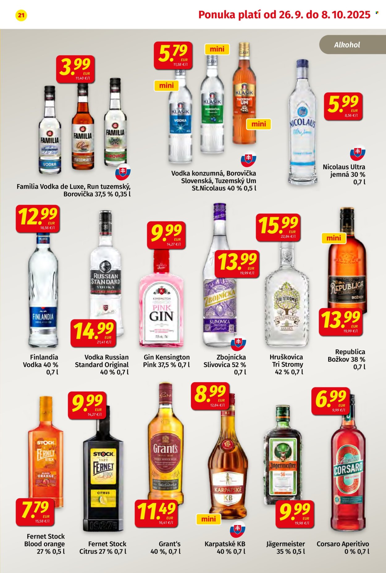Leták Potraviny KORUNA - 26.9.2025 - 8.10.2025. Strana 21