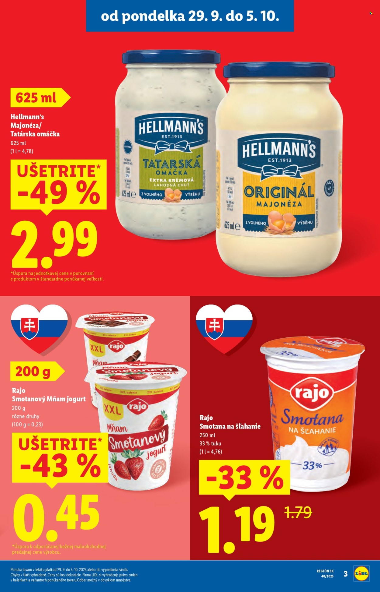 Leták Lidl - 29.9.2025 - 5.10.2025. Strana 3