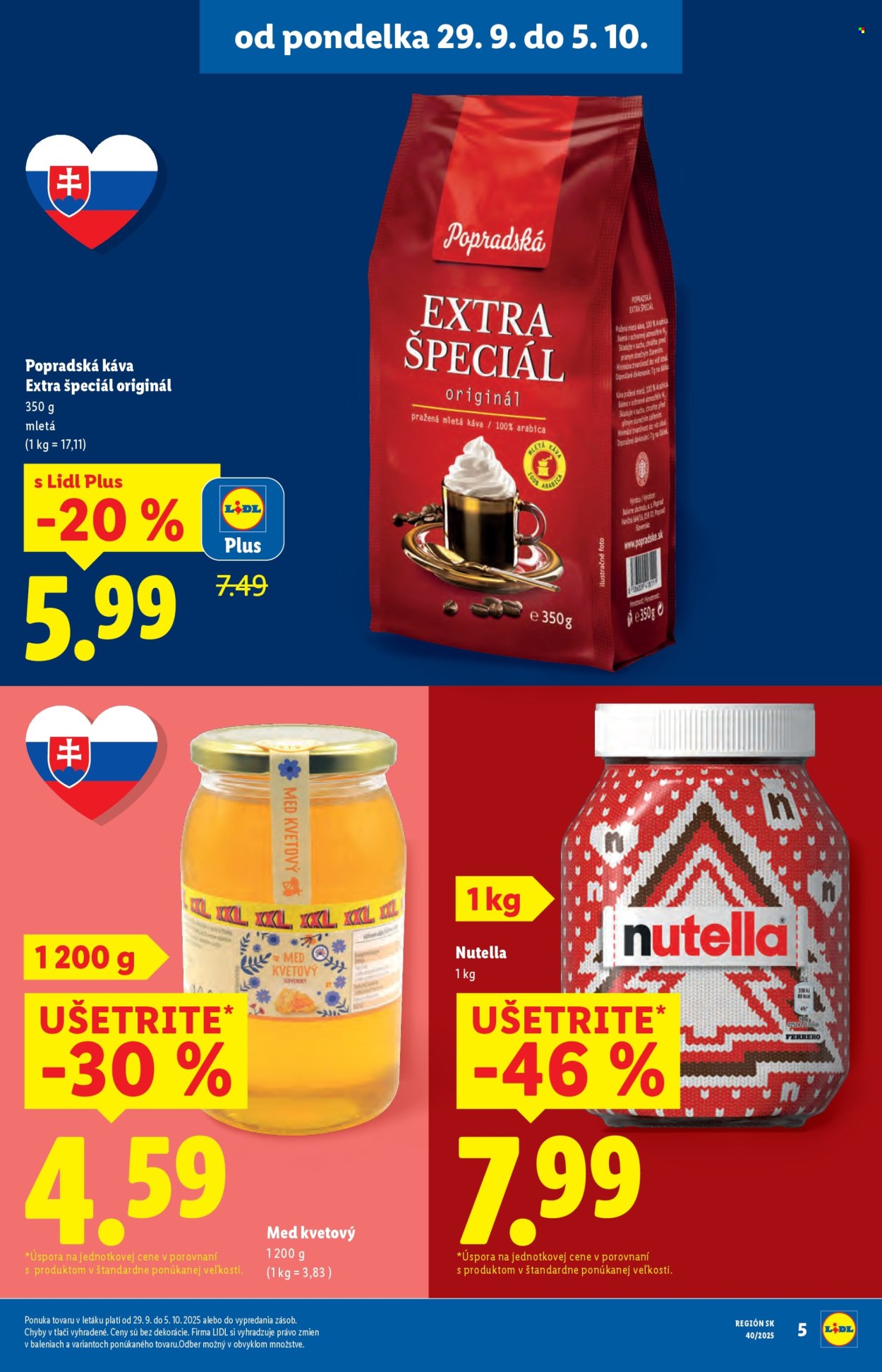 Leták Lidl - 29.9.2025 - 5.10.2025. Strana 5