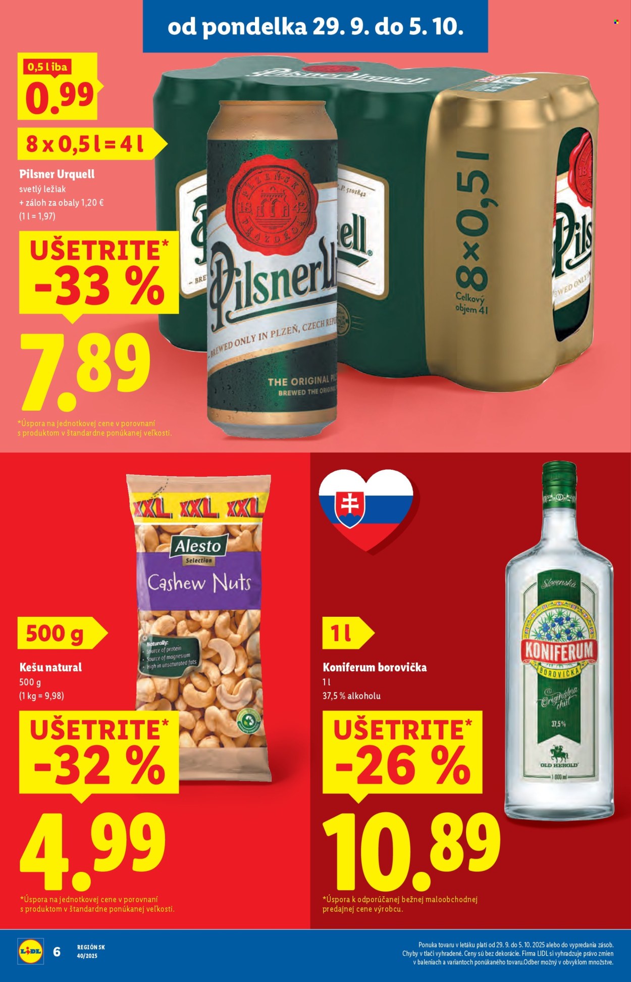 Leták Lidl - 29.9.2025 - 5.10.2025. Strana 6