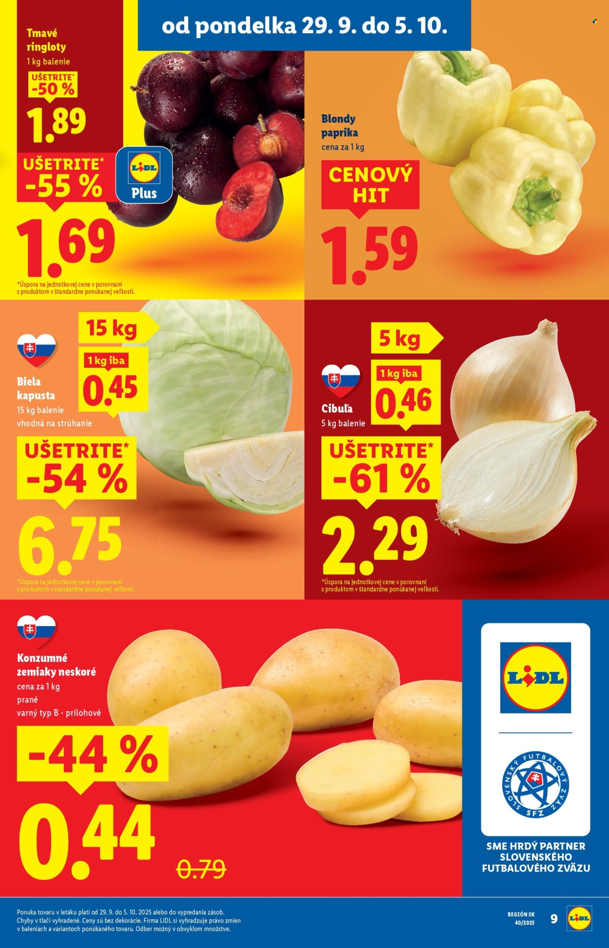 Leták Lidl - 29.9.2025 - 5.10.2025. Strana 9