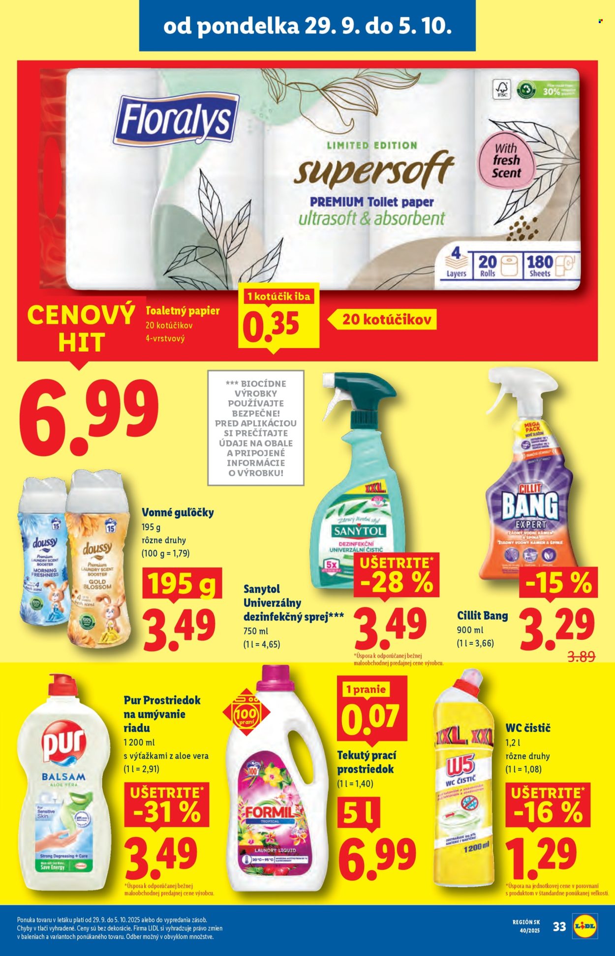 Leták Lidl - 29.9.2025 - 5.10.2025. Strana 43