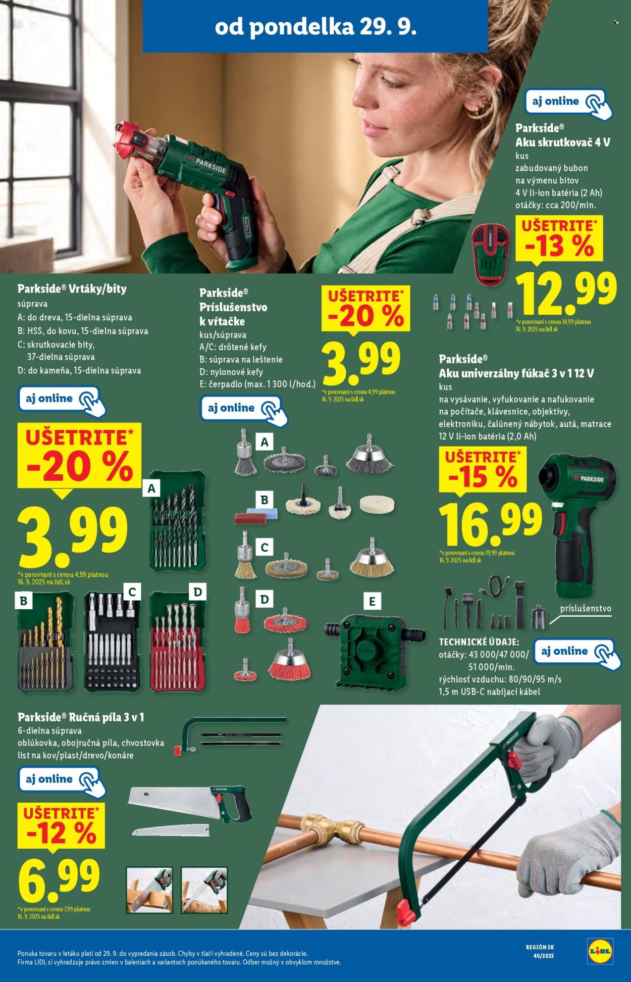 Leták Lidl - 29.9.2025 - 5.10.2025. Strana 50