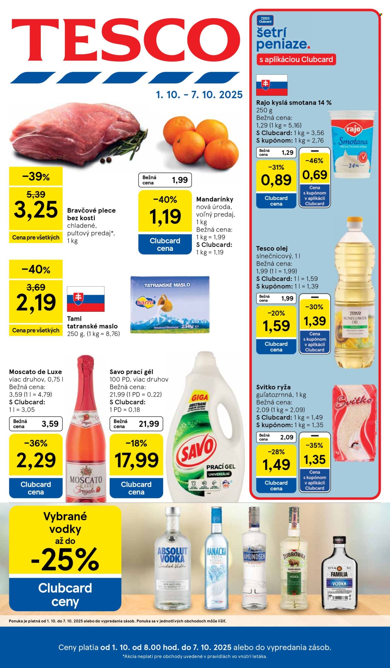 Leták TESCO - 1.10.2025 - 7.10.2025. Strana 1