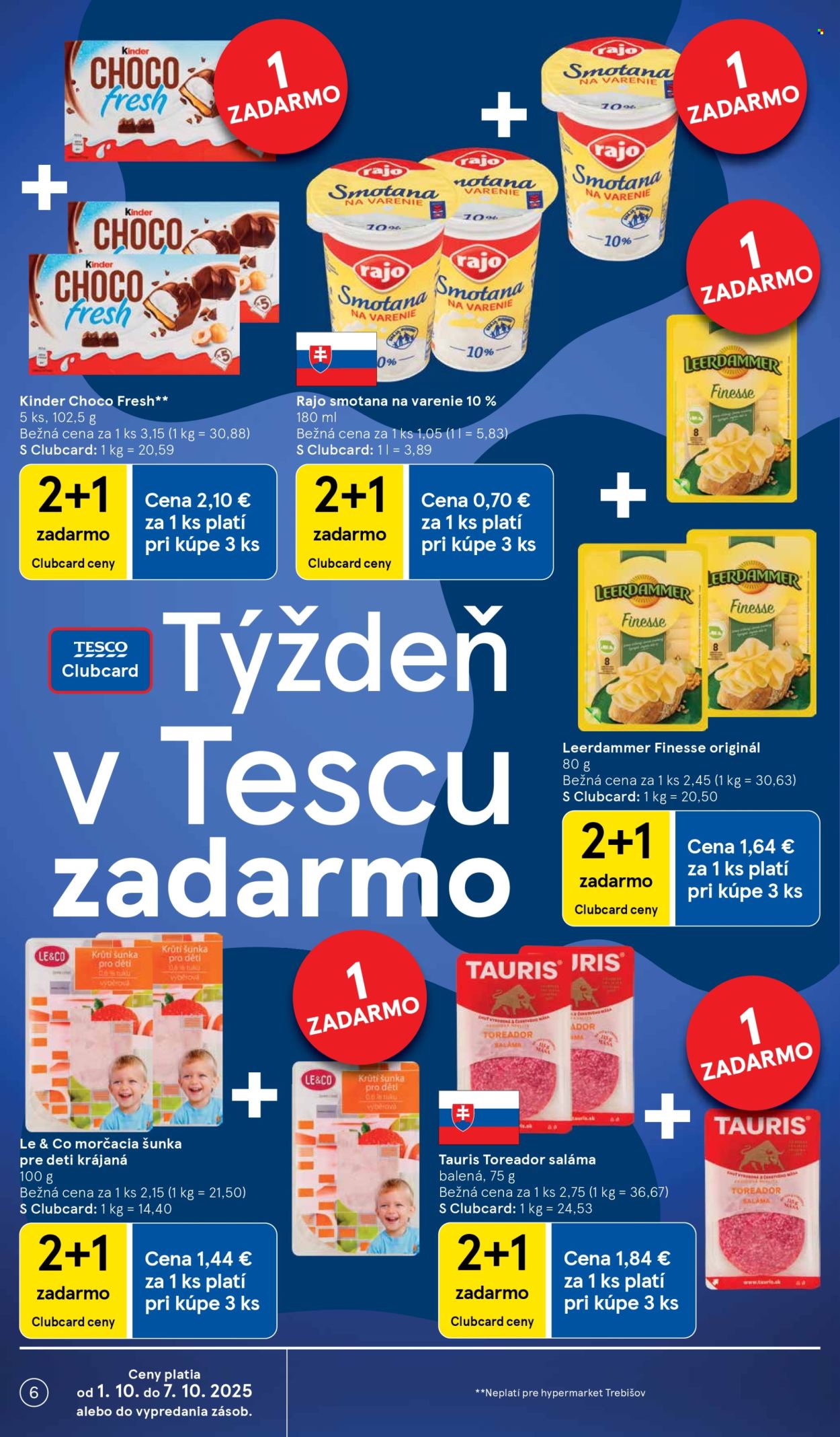 Leták TESCO - 1.10.2025 - 7.10.2025. Strana 6