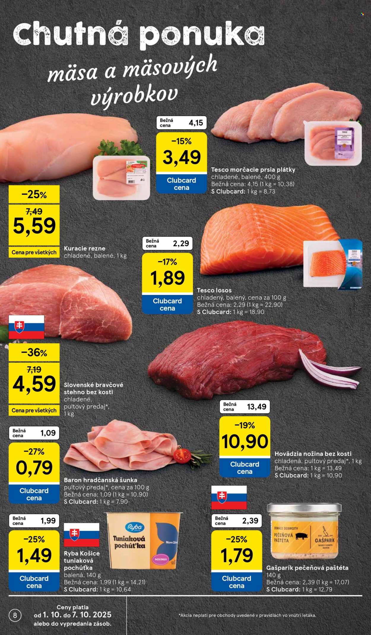 Leták TESCO - 1.10.2025 - 7.10.2025. Strana 8