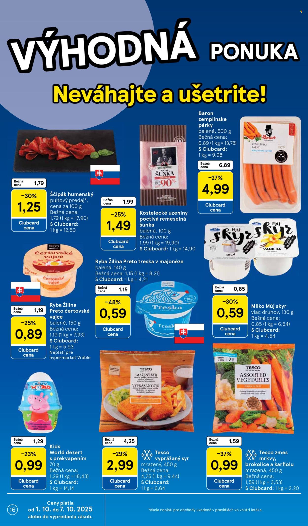 Leták TESCO - 1.10.2025 - 7.10.2025. Strana 16