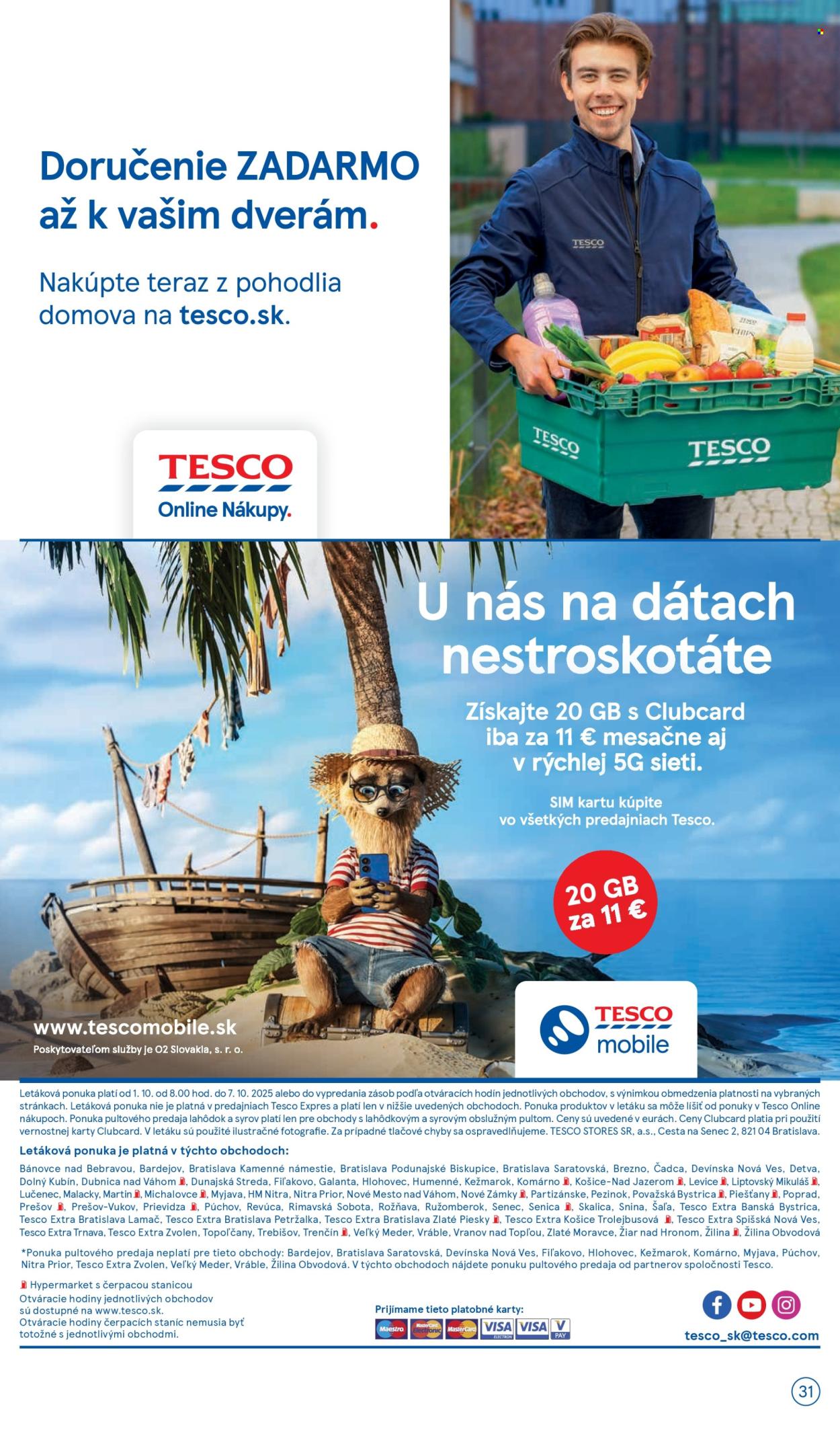Leták TESCO - 1.10.2025 - 7.10.2025. Strana 31