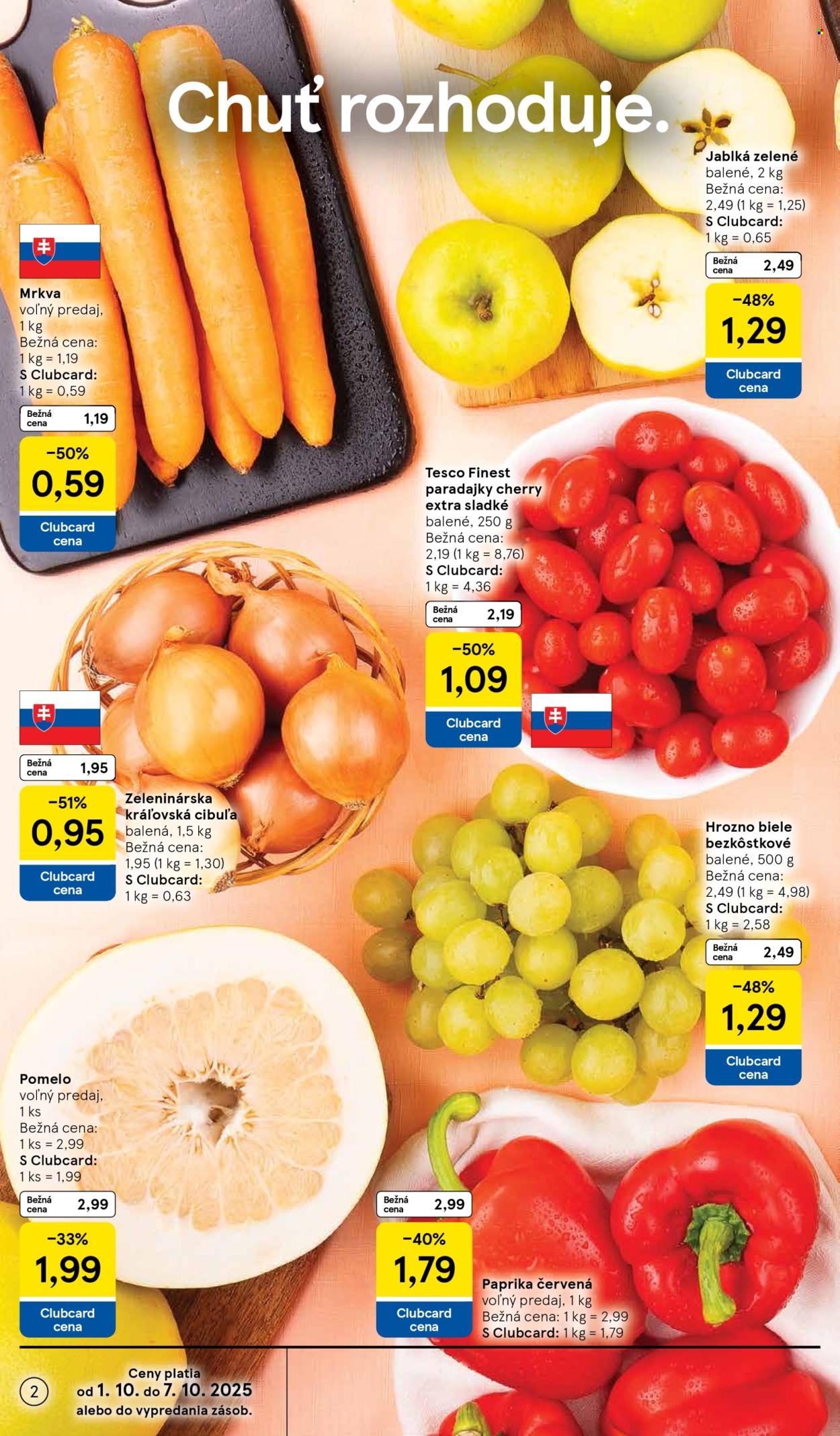 Leták TESCO supermarket - 1.10.2025 - 7.10.2025. Strana 2