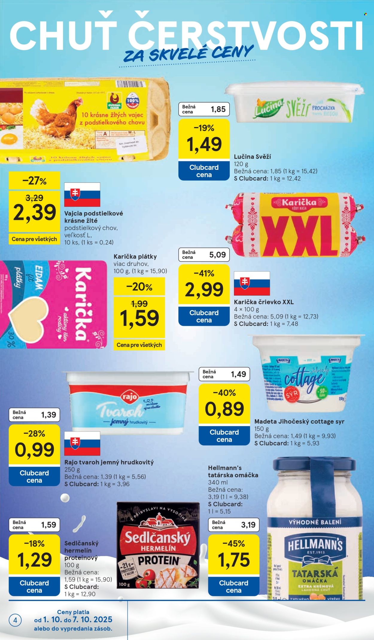 Leták TESCO supermarket - 1.10.2025 - 7.10.2025. Strana 4