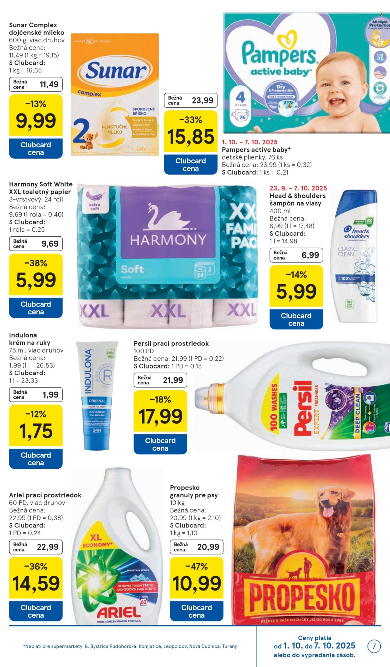 Leták TESCO supermarket - 1.10.2025 - 7.10.2025. Strana 7
