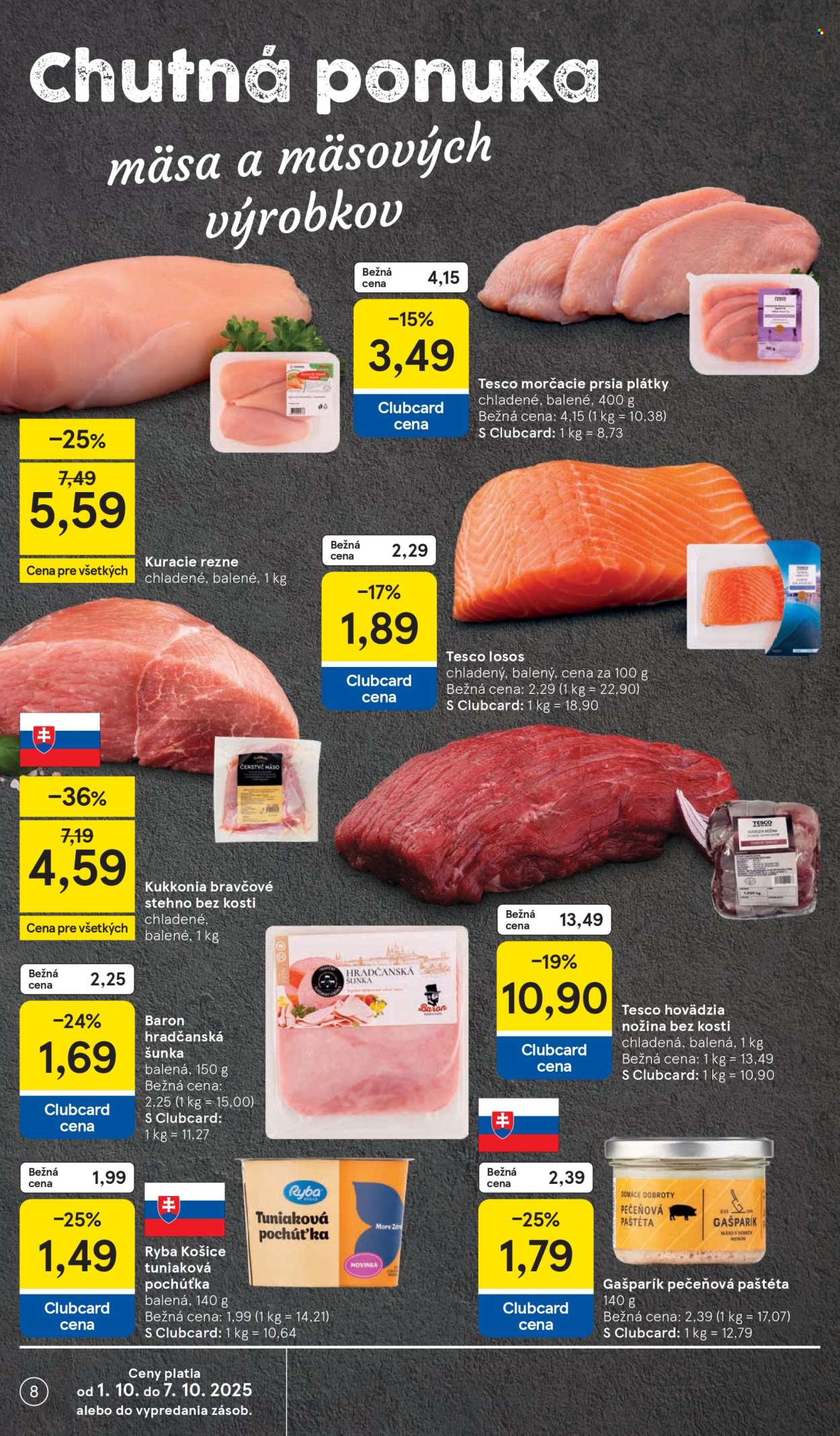 Leták TESCO supermarket - 1.10.2025 - 7.10.2025. Strana 8
