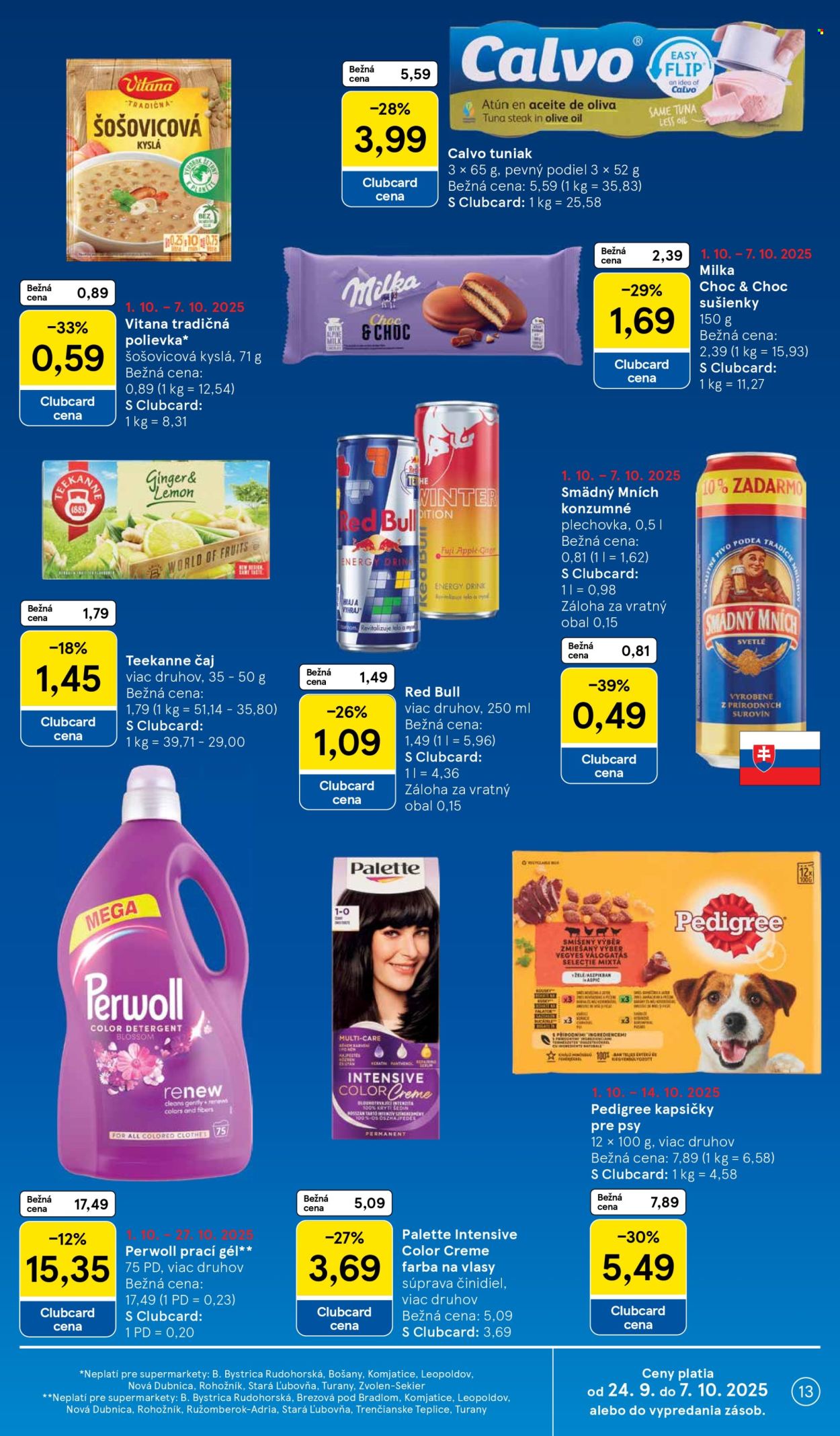 Leták TESCO supermarket - 1.10.2025 - 7.10.2025. Strana 13
