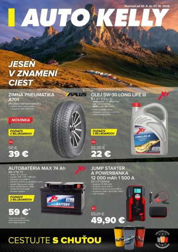Leták Auto Kelly - 30.9.2025 - 27.10.2025.
