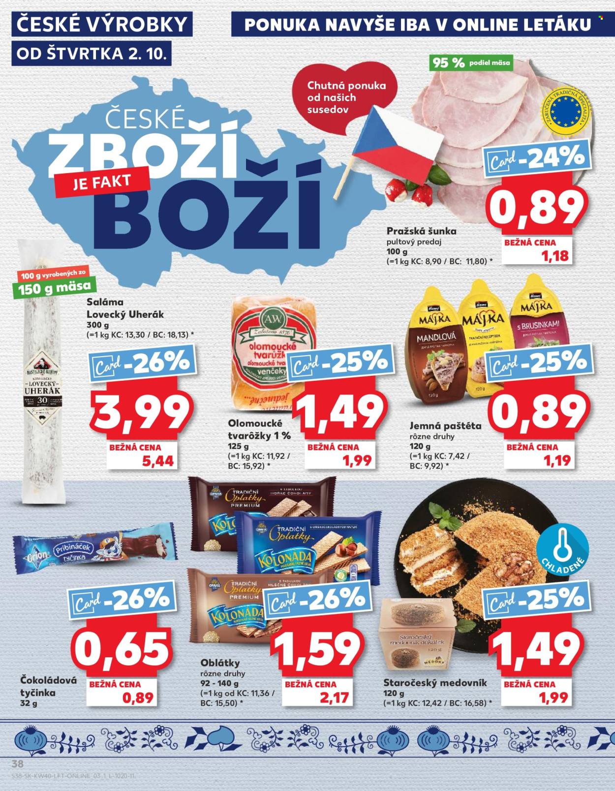 Leták Kaufland - 2.10.2025 - 8.10.2025. Strana 38