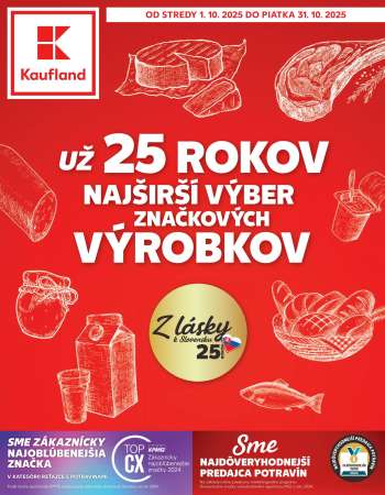 Leták Kaufland - 1.10.2025 - 31.10.2025.