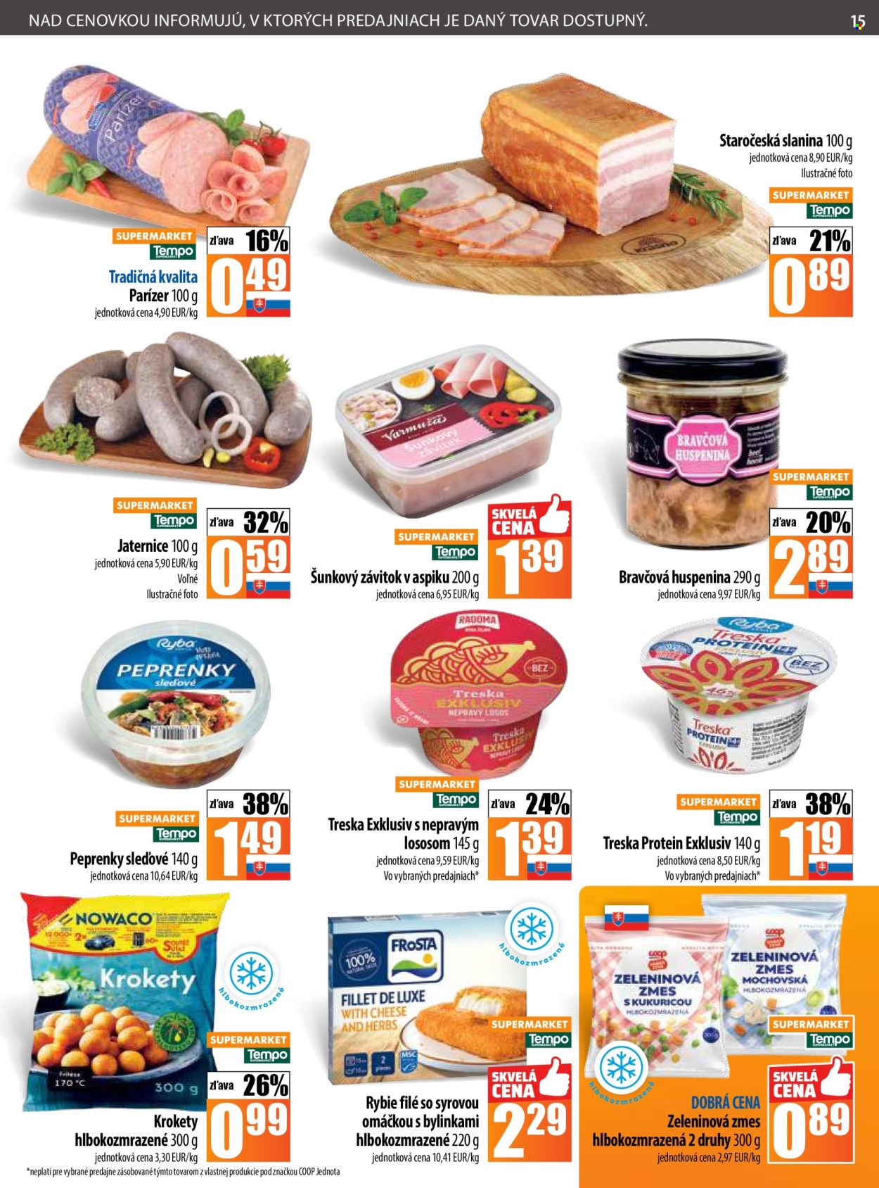 Leták COOP Jednota - 2.10.2025 - 8.10.2025. Strana 15