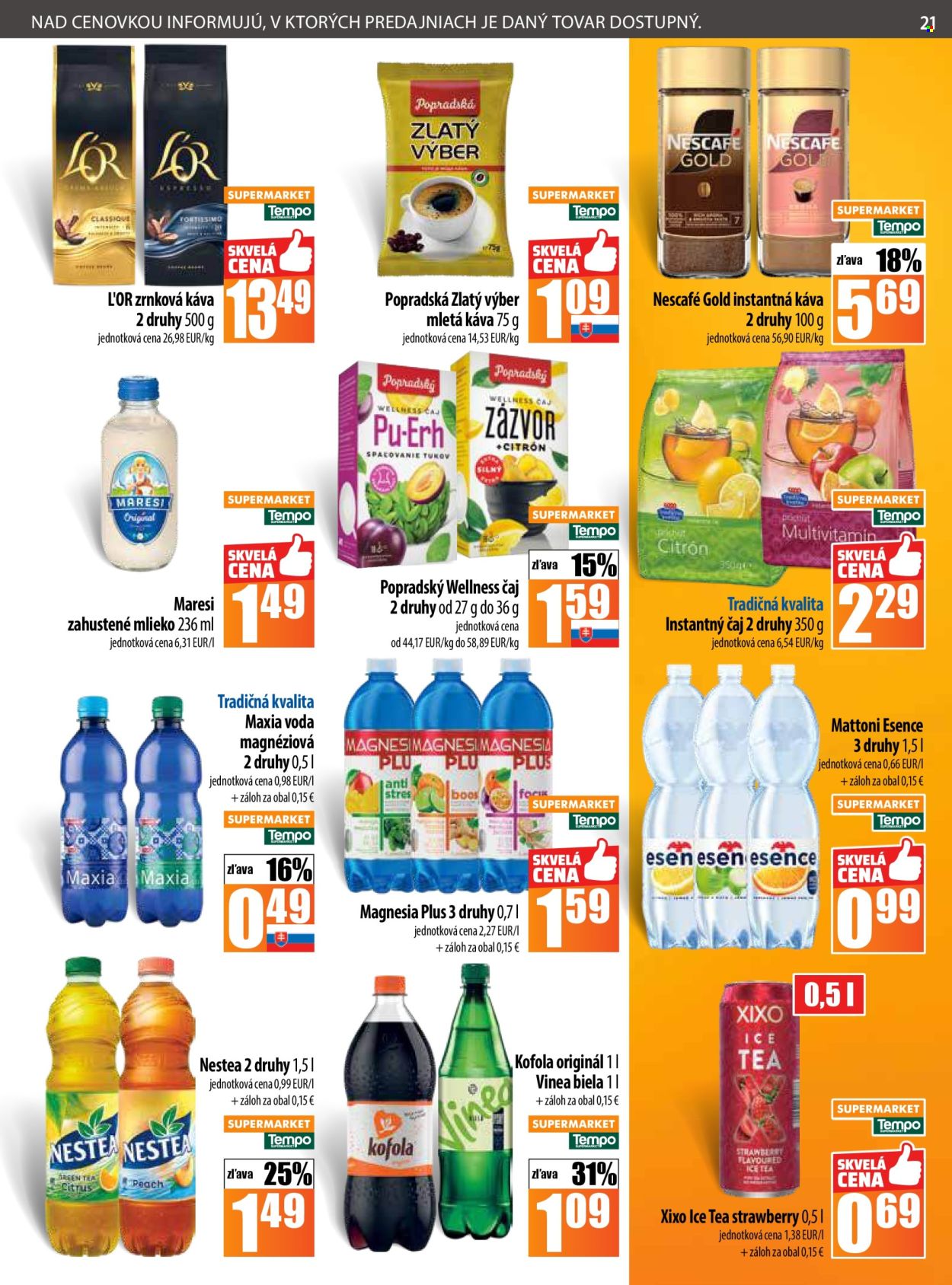 Leták COOP Jednota - 2.10.2025 - 8.10.2025. Strana 21