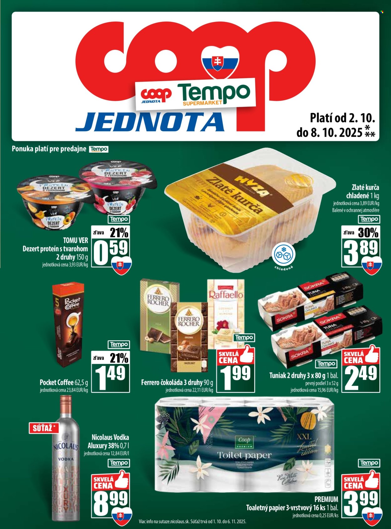 Leták COOP Jednota - 2.10.2025 - 8.10.2025. Strana 25