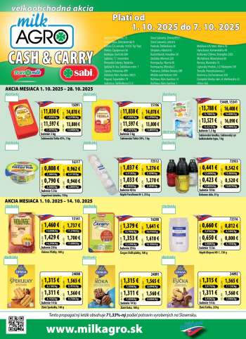 Leták Milk AGRO - 1.10.2025 - 7.10.2025.