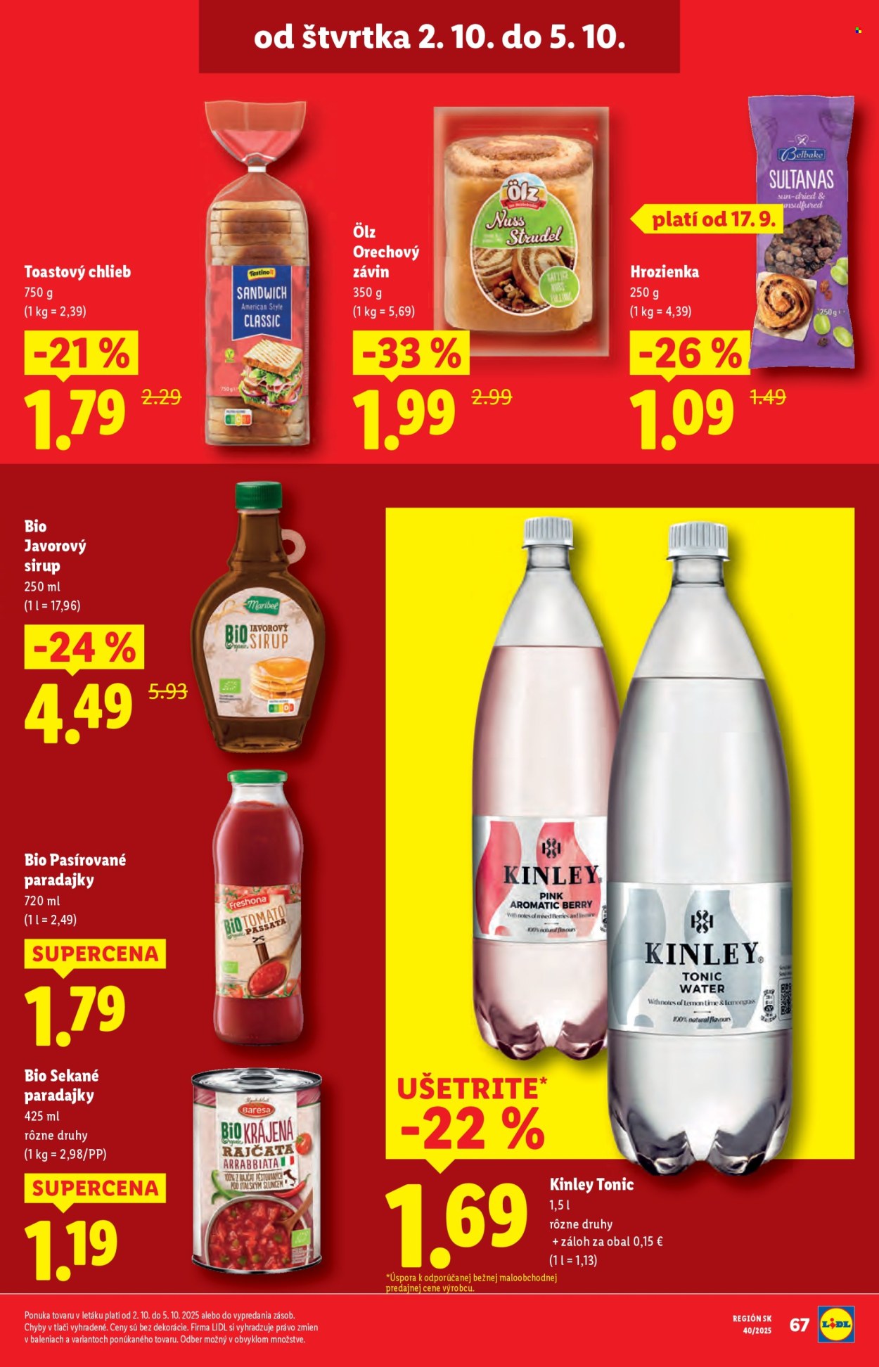 Leták Lidl - 2.10.2025 - 5.10.2025. Strana 17