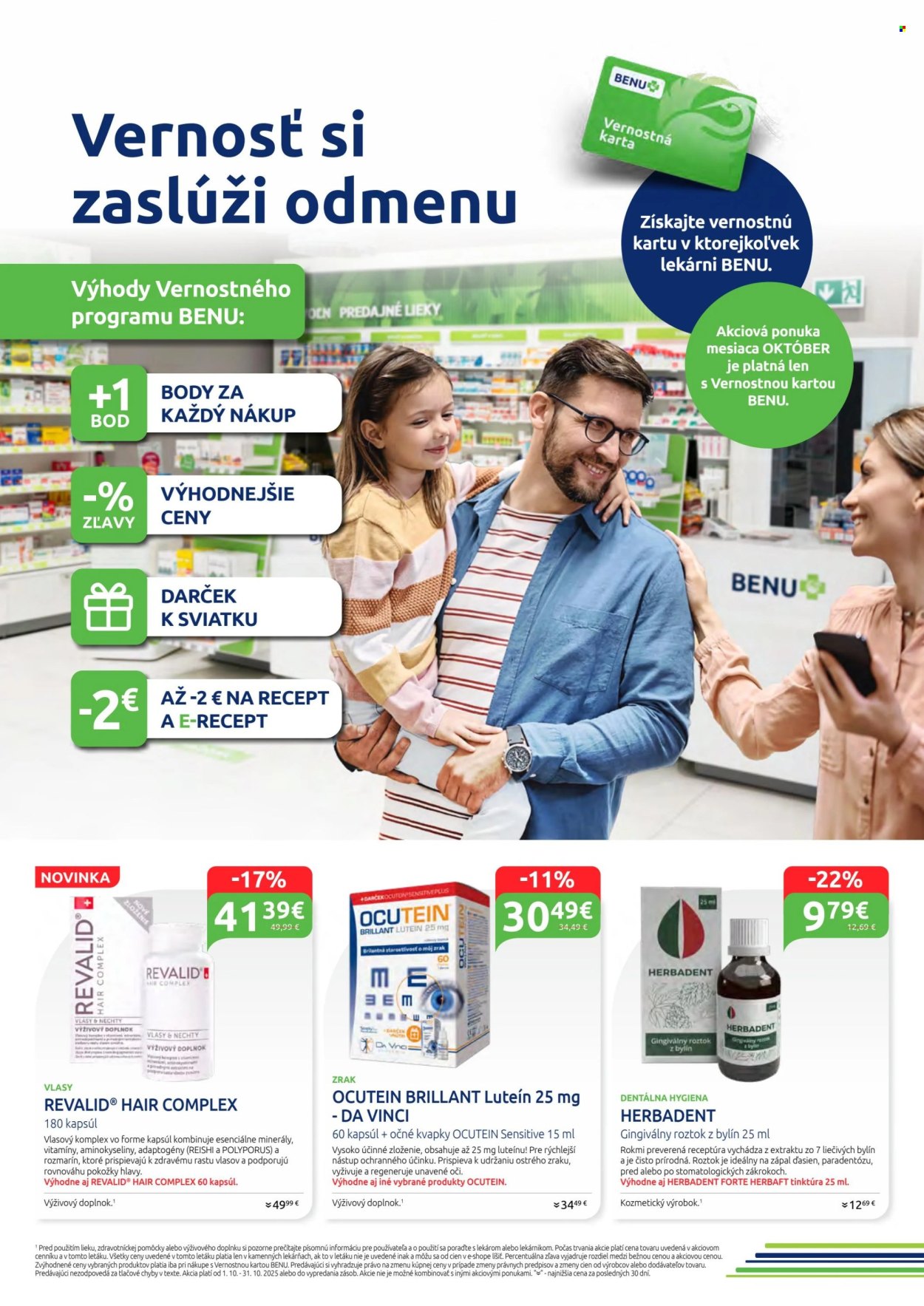 Leták BENU Lekáreň - 1.10.2025 - 31.10.2025. Strana 9