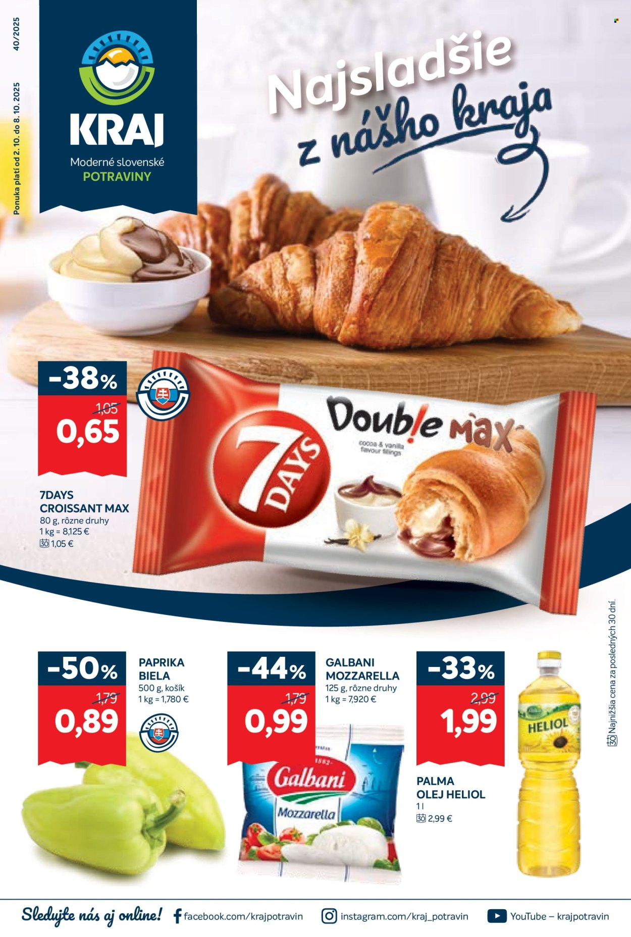 Leták Kraj - 2.10.2025 - 8.10.2025. Strana 1
