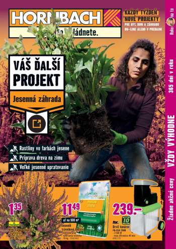 Leták Hornbach - 1.10.2025 - 15.10.2025.