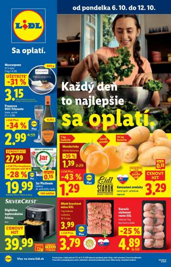 Leták Lidl - 6.10.2025 - 12.10.2025.