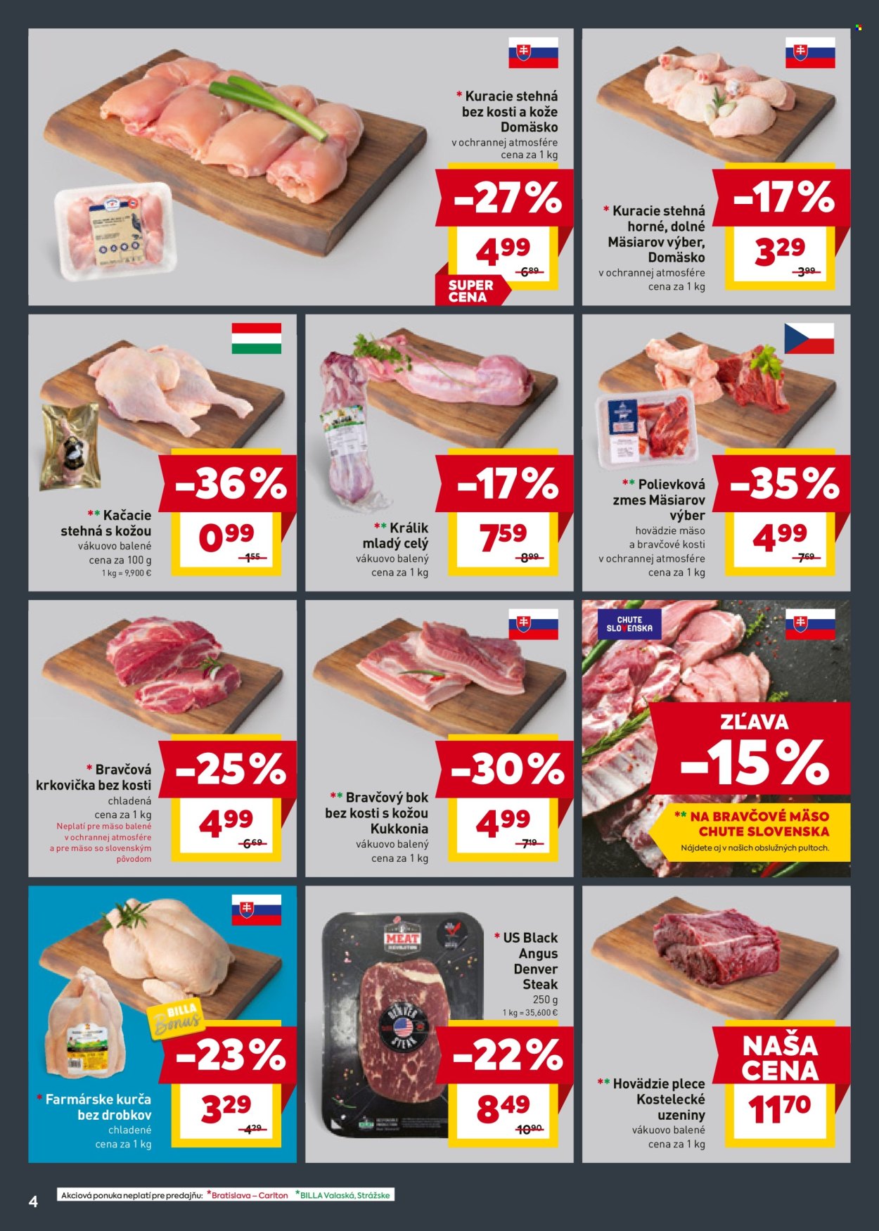 Leták Billa - 8.10.2025 - 14.10.2025. Strana 4