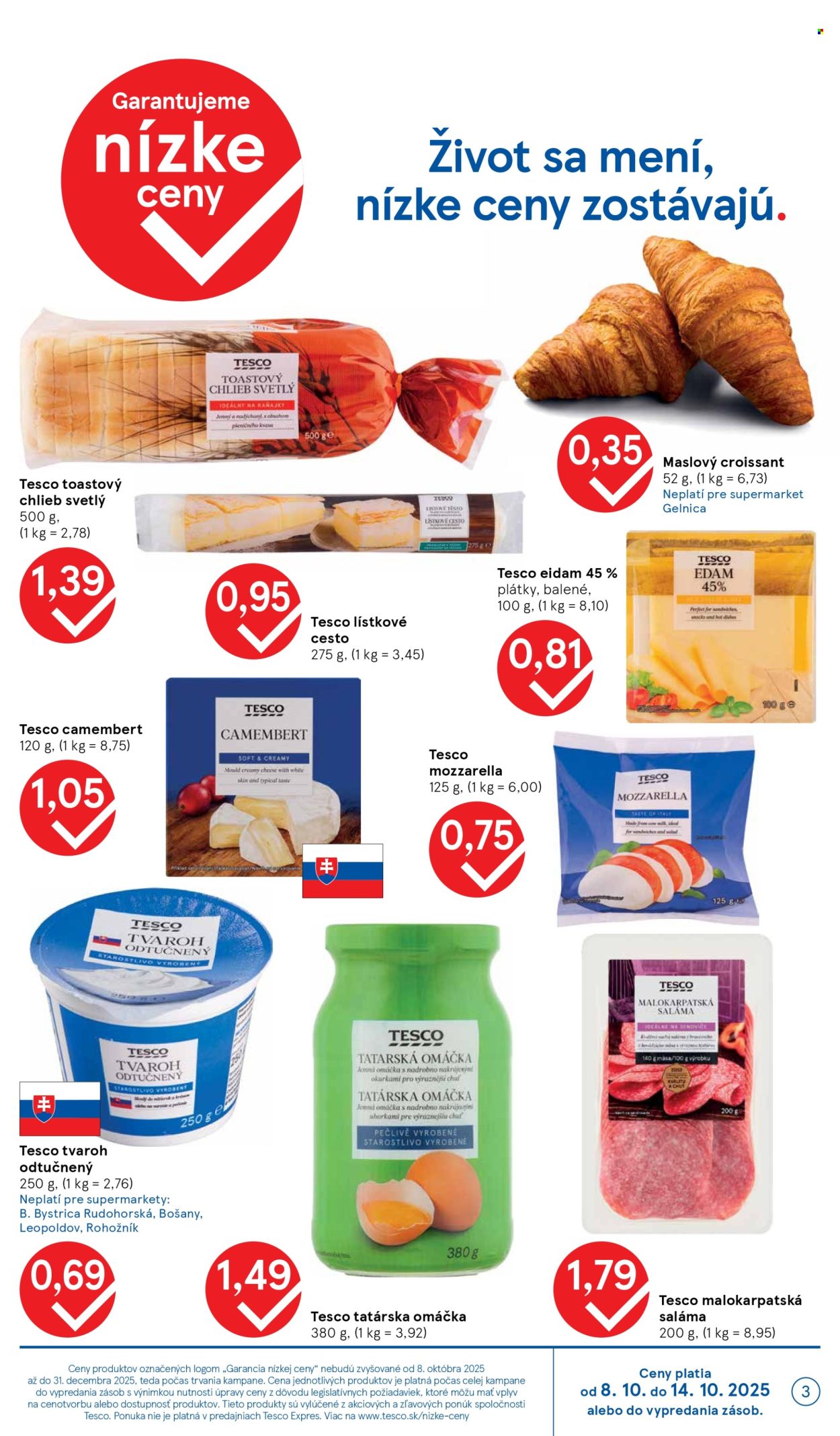 Leták TESCO supermarket - 8.10.2025 - 14.10.2025. Strana 3