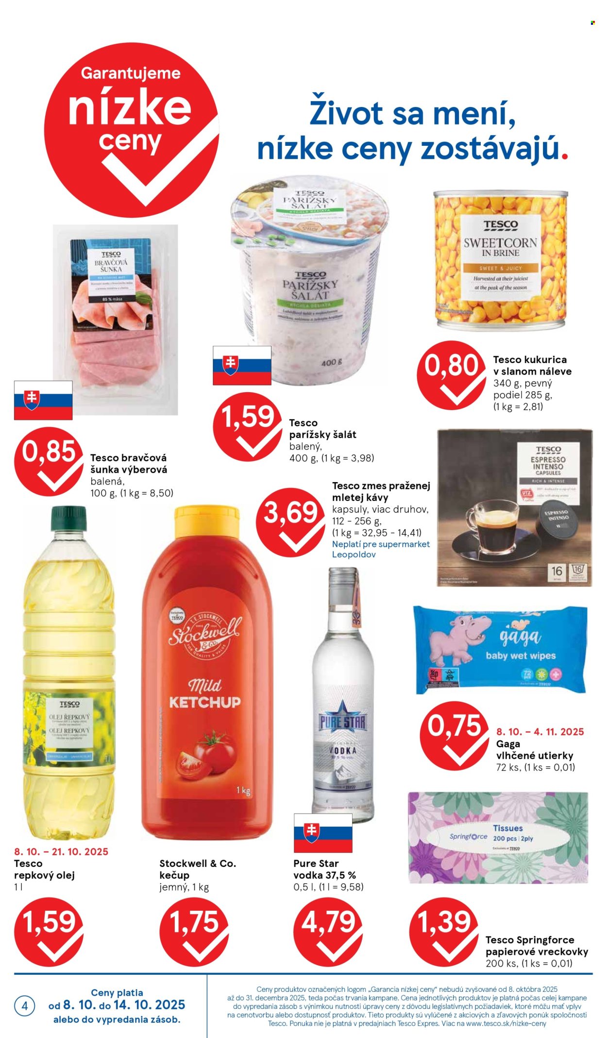 Leták TESCO supermarket - 8.10.2025 - 14.10.2025. Strana 4